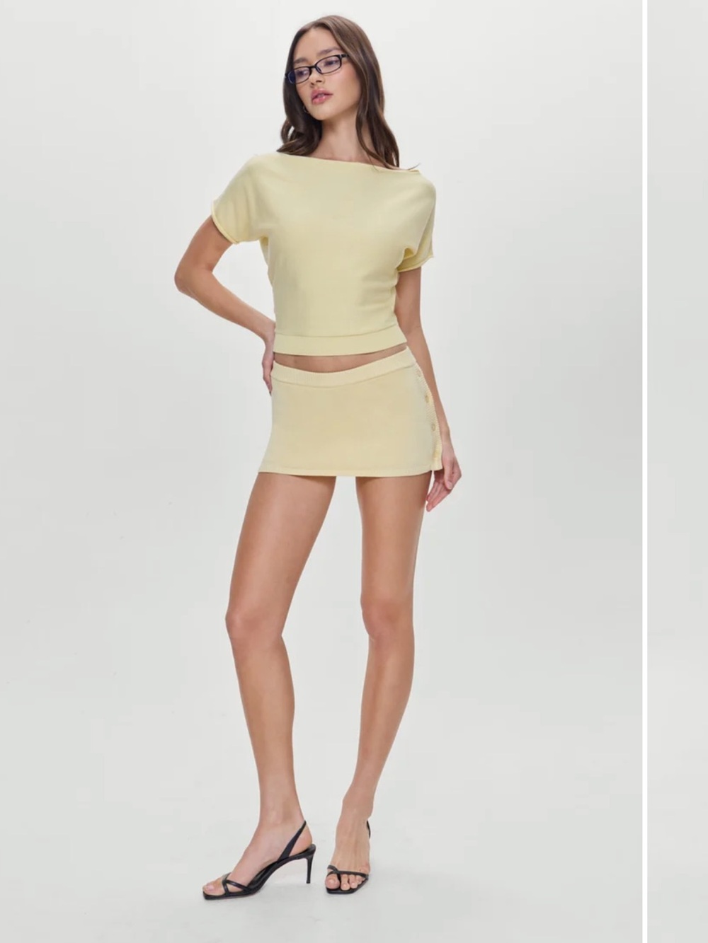 Frankie’s bikinis Ash Knit Mini Skort